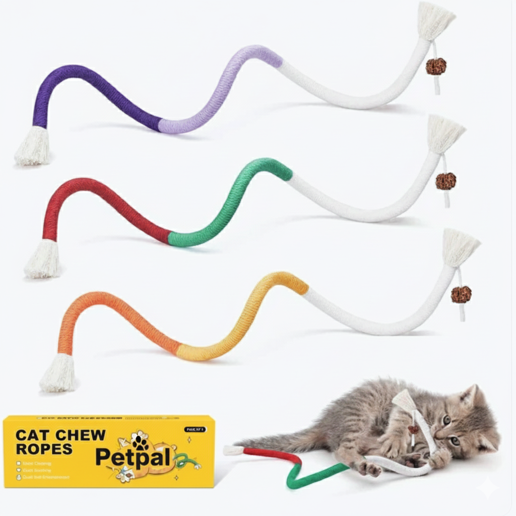 Catnip Teeth Cleaning Rope (Pack Of 3)