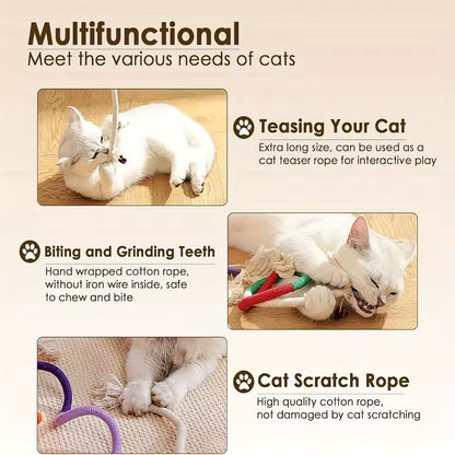 Catnip Teeth Cleaning Rope (Pack Of 3)