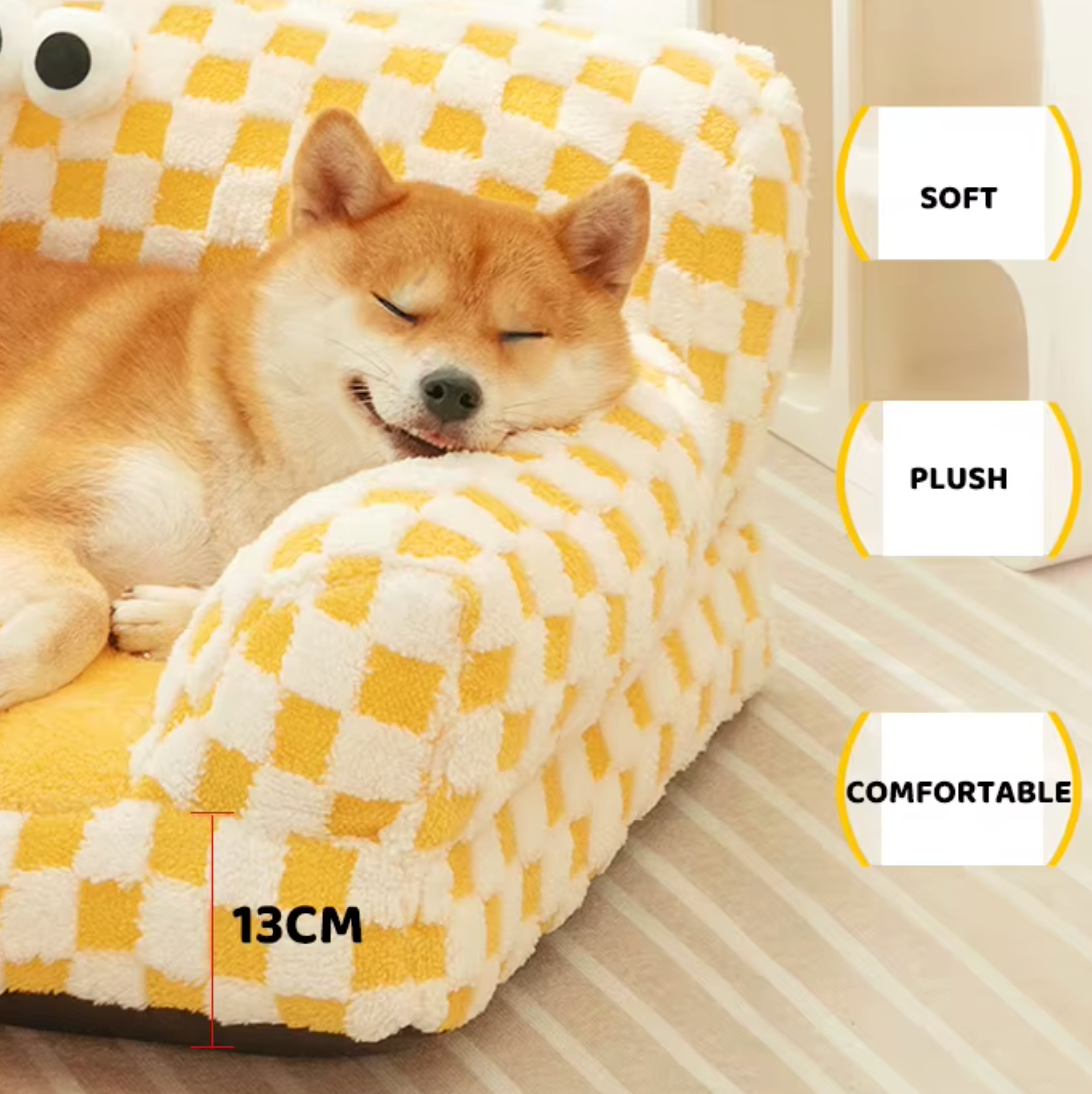 PetPal™ CloudComfort Pet Bed ☁️💛