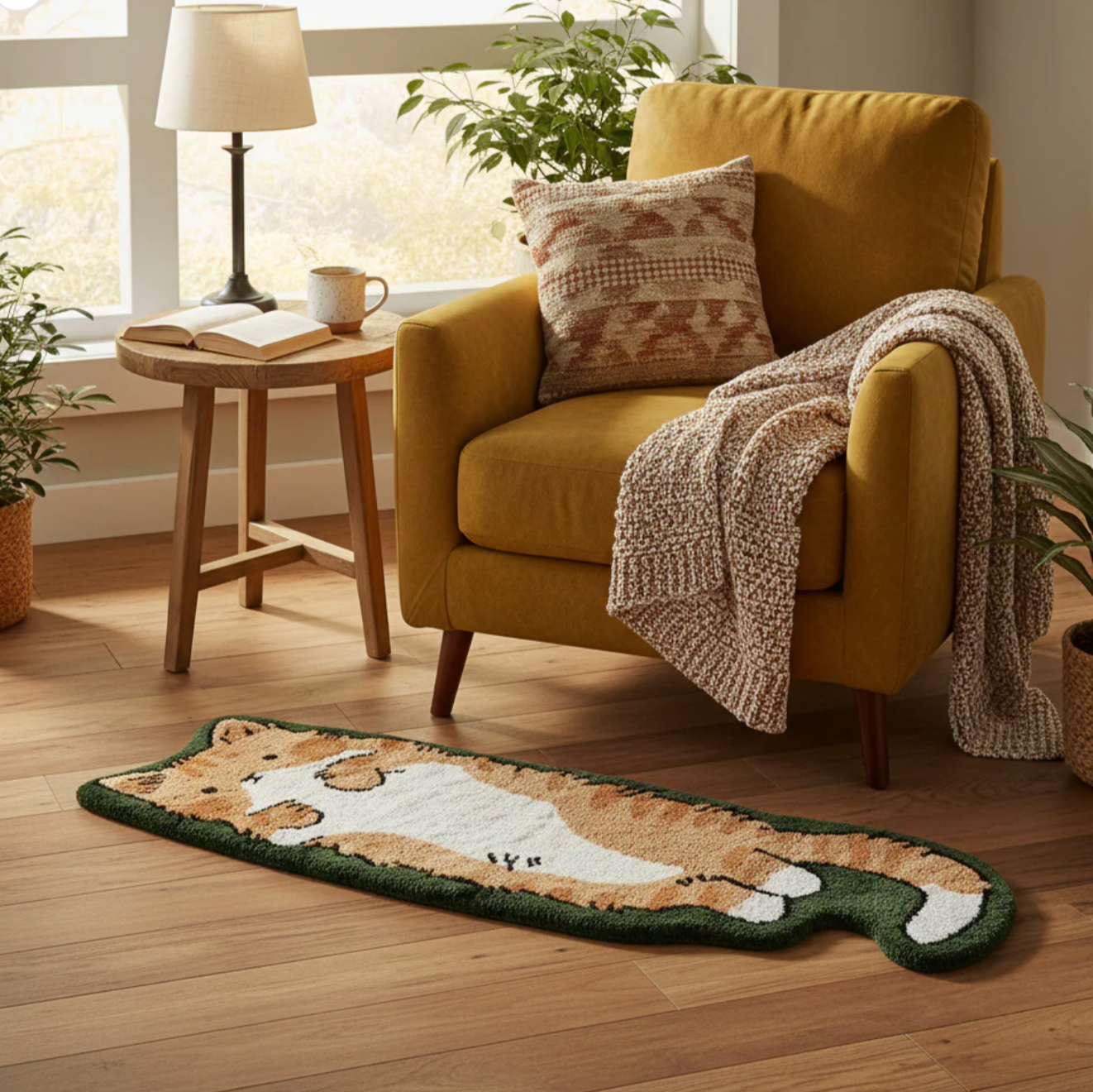 Petpal-WhiskerNap Shaped Tufted Rug