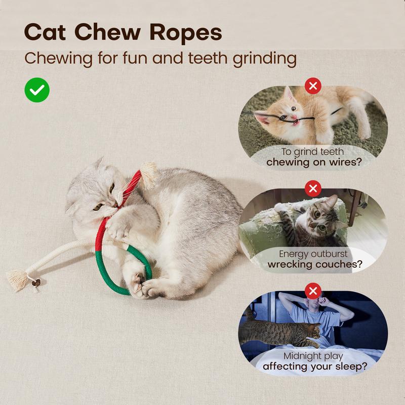 Catnip Teeth Cleaning Rope (Pack Of 3)